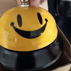 Yellow Smiley Face Desk Bell